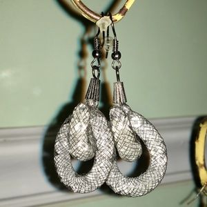 Bulk silver works Mesh Earrings